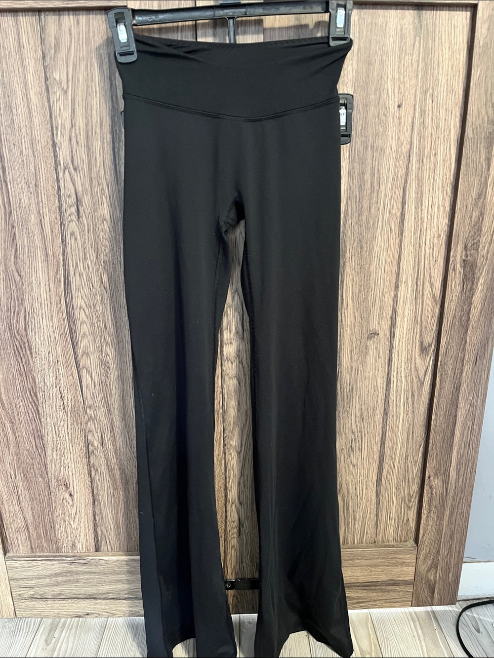 PINK Victoria's Secret Black Flared Yoga Pants
